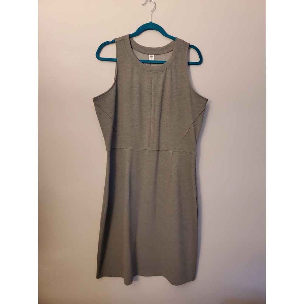 Gray shift dress